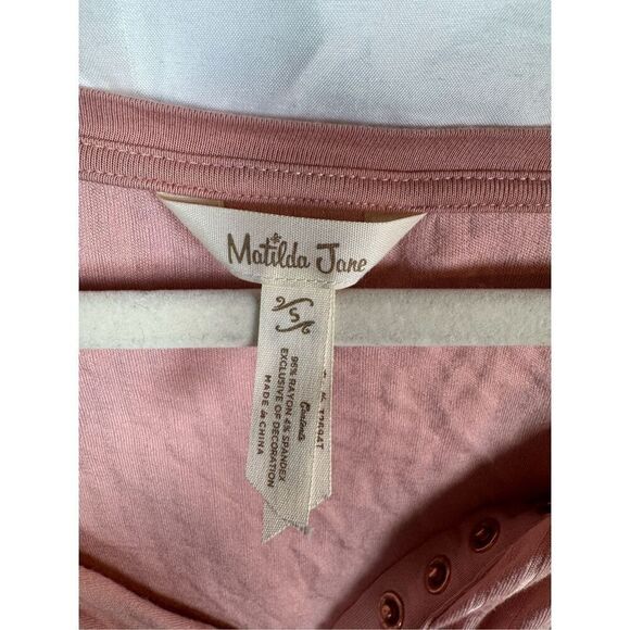 Matilda Jane Ryanne Womens Henley Tee Size S Small - Picture 5 of 5